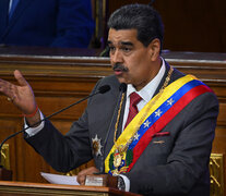 Nicolás Maduro, presidente de Venezuela, en la Asamblea Nacional. (Fuente: AFP) (Fuente: AFP) (Fuente: AFP)