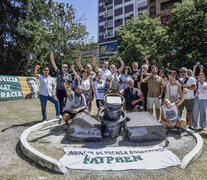 En la Plaza San Martín de La Plata tuvo lugar uno de los homeanjes a José Luis Cabezas. (Fuente: Télam) (Fuente: Télam) (Fuente: Télam)