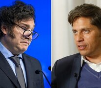 Presidnete Javier Milei y gobernador Axel Kicillof.