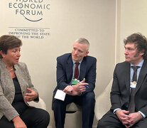 Javier Milei junto a Kristalina Georgieva, directora gerente del FMI