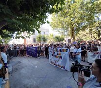 En Victoria hubo una manifestación el sábado, apenas se conoció la muerte de Berenice. 