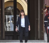 La ministra de Seguridad Patricia Bullrich saliendo de Casa Rosada (Fuente: Télam) (Fuente: Télam) (Fuente: Télam)