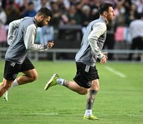 Messi no mostró signos de lesión en el entrenamiento en Hong Kong (Fuente: AFP) (Fuente: AFP) (Fuente: AFP)