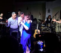 Jorge Olivera y su esposa, Marta Ravasi,  cantaron junto a Palito Ortega.