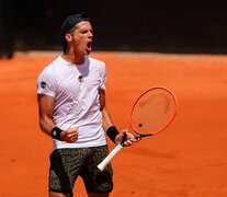 Federico Coria festeja su pasaje a cuartos de final. (Fuente: Prensa Córdoba Open) (Fuente: Prensa Córdoba Open) (Fuente: Prensa Córdoba Open)