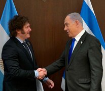 Javier Milei junto a Benjamin Netanyahu. (Fuente: NA) (Fuente: NA) (Fuente: NA)