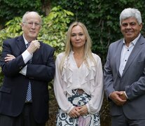 La actual Fiscal General, María Cecilia Vranicich, junto ex fiscales Julio de Olazábal y Jorge Baclini.