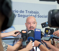 Rodrigo Alonso, secretario general de Amsafe. (Fuente: Prensa Amsafe) (Fuente: Prensa Amsafe) (Fuente: Prensa Amsafe)