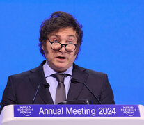 Javier Milei durante su discurso en el World Economic Forum (Fuente: AFP) (Fuente: AFP) (Fuente: AFP)