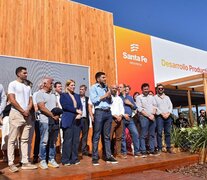 La inauguración del pabellón de Santa Fe en la muestra de campo.