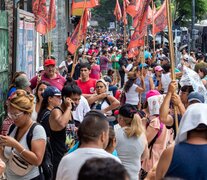 &amp;quot;En fila&amp;quot; frente a Capital Humano, tal como pidió la ministra.  (Fuente: NA) (Fuente: NA) (Fuente: NA)