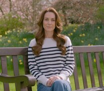 Kate Middleton durante el video que grabó para hablar del cáncer con el que convive.