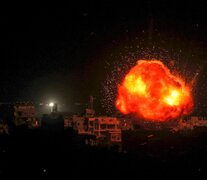 Bombardeo israelí en Rafah, sur de la Franaj de Gaza. (Fuente: AFP) (Fuente: AFP) (Fuente: AFP)