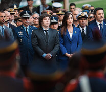 Javier Milei y Victoria Villarruel en el acto realizado en Plaza San Martín. (Fuente: EFE) (Fuente: EFE) (Fuente: EFE)