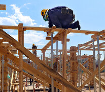 La construcción muestra una caída interanual muy alta.  (Fuente: NA) (Fuente: NA) (Fuente: NA)