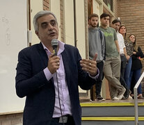 Bartolacci expuso ayer ante estudiantes de la UNR.ñ