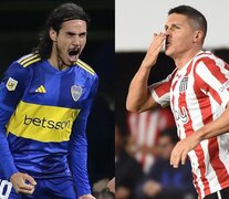 Cavani y Carrillo, las cartas de gol de Boca y Estudiantes (Fuente: Fotobaires) (Fuente: Fotobaires) (Fuente: Fotobaires)