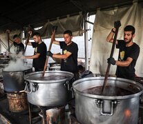 Olla popular en Rafah, Gaza, de la ONG  World Central Kitchen. (Fuente: AFP) (Fuente: AFP) (Fuente: AFP)