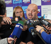 El titular de Amsafé, Rodrigo Alonso, aseguró que el gobierno debe mejorar los salarios.