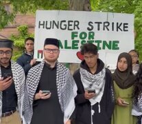 Huelga de hambre en la universidad de Princeton, Estados Unidos (Fuente: Europapress) (Fuente: Europapress) (Fuente: Europapress)