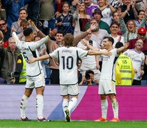El festejo del Real Madrid, que se coronó dos horas después de ganar su partido
