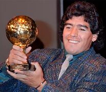 La familia de Diego Maradona intenta frenar la subasta del Balón de Oro ganado en 1986 (Fuente: AFP) (Fuente: AFP) (Fuente: AFP)