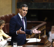 Sánchezse refirió a Milei ante el Congreso español. (Fuente: EFE) (Fuente: EFE) (Fuente: EFE)