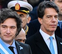 Presidente Javier Milei y ex amigo y funcionario Nicolás Posse. (Fuente: AFP) (Fuente: AFP) (Fuente: AFP)