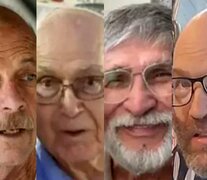 Los cuatro rehenes israelíes fallecidos: Chaim Peri, Amiram Cooper, Yoram Metzger y Nadav Popplewell.