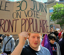 Protesta antifascista el 15 de junio en Reims. (Fuente: AFP) (Fuente: AFP) (Fuente: AFP)