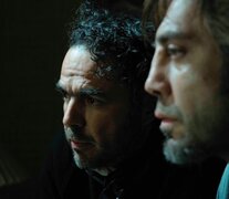 Alejandro González Iñárritu con Javier Bardem