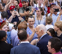 Joe Biden durante los festejos por el Día de la Independencia en la Casa Blanca (Fuente: AFP) (Fuente: AFP) (Fuente: AFP)