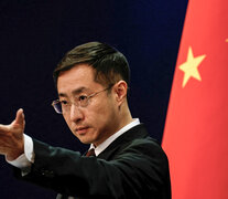 Lin Jian, portavoz del Ministerio de Exteriores chino. (Fuente: AFP) (Fuente: AFP) (Fuente: AFP)