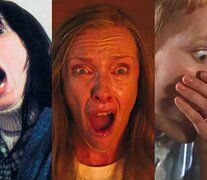 Shelley Duvall, Toni Collette y Mia Farrow expresan el horror total a través de sus ojos.