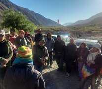 Comunidades en resistencia en el cruce de ruta 9 y 52 entrando a Purmamarca (Fuente: Ale Cejas) (Fuente: Ale Cejas) (Fuente: Ale Cejas)