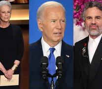 &amp;quot;Apoyo de todo corazón a Joe Biden y su decisión de dar un paso atrás y respaldar completamente a Kamala Harris&amp;quot;, dijo Jamie Lee Curtis. (Fuente: AFP) (Fuente: AFP) (Fuente: AFP)