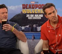 La reacción de Ryan Reynolds y Hugh Jackman al probar el fernet. Captura TV