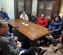 Referentes de organizaciones en el encuentro con miembros de la Pastoral Social.