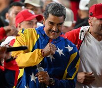 Nicolás Maduro festeja el triunfo electoral en Venezuela. (Fuente: AFP) (Fuente: AFP) (Fuente: AFP)