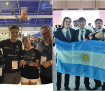 Contra viento y marea, los jóvenes estudiantes siguen dejando la bandera argentina en lo más alto