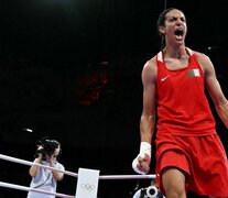 Imane Khelif venció a la húngara Luca Hamori y pasó a semifinales (Fuente: AFP) (Fuente: AFP) (Fuente: AFP)