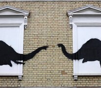 Banksy revela tres nuevos grafitis con animales como protagonistas (Fuente: EFE) (Fuente: EFE) (Fuente: EFE)