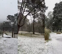 Nieve en Buenos Aires: Bahía Blanca y Sierra de la Ventana se tiñeron de blanco por las bajas temperaturas (Fuente: Capturas de pantalla) (Fuente: Capturas de pantalla) (Fuente: Capturas de pantalla)