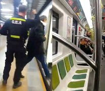 Un incómodo momento se vivió en la línea A de subte (Fuente: Redes sociales) (Fuente: Redes sociales) (Fuente: Redes sociales)