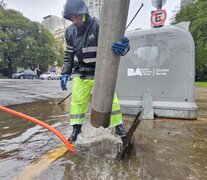 Las abundantes precipitaciones se hicieron sentir en CABA. Imagen: GCBA.