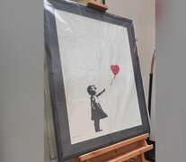 Acusan a dos hombres por el robo de una obra de Banksy en Londres (Fuente: Redes sociales) (Fuente: Redes sociales) (Fuente: Redes sociales)