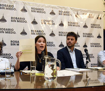 López, Tepp, Monteverde y Romero en conferencia de prensa. (Fuente: Andres Macera) (Fuente: Andres Macera) (Fuente: Andres Macera)