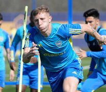 Barinaga durante el entrenamiento.