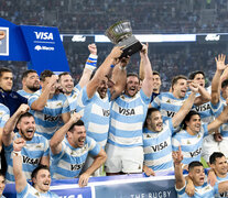 Los Pumas celebraron una victoria inolvidable ante Sudáfrica (Fuente: AFP) (Fuente: AFP) (Fuente: AFP)