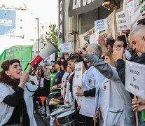 Jornada de visibilización en la puerta del Hospital de Clínicas (Fuente: Prensa) (Fuente: Prensa) (Fuente: Prensa)